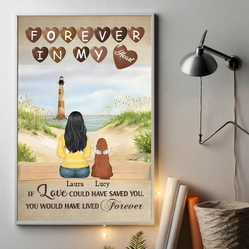 Personalized Pet Remembrance Art – Eternal Bond Dog Tribute – 89Prints