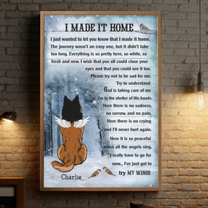 Personalized Dog Memorial Poster – I Made It Home Pet Loss Keepsake – 89Prints