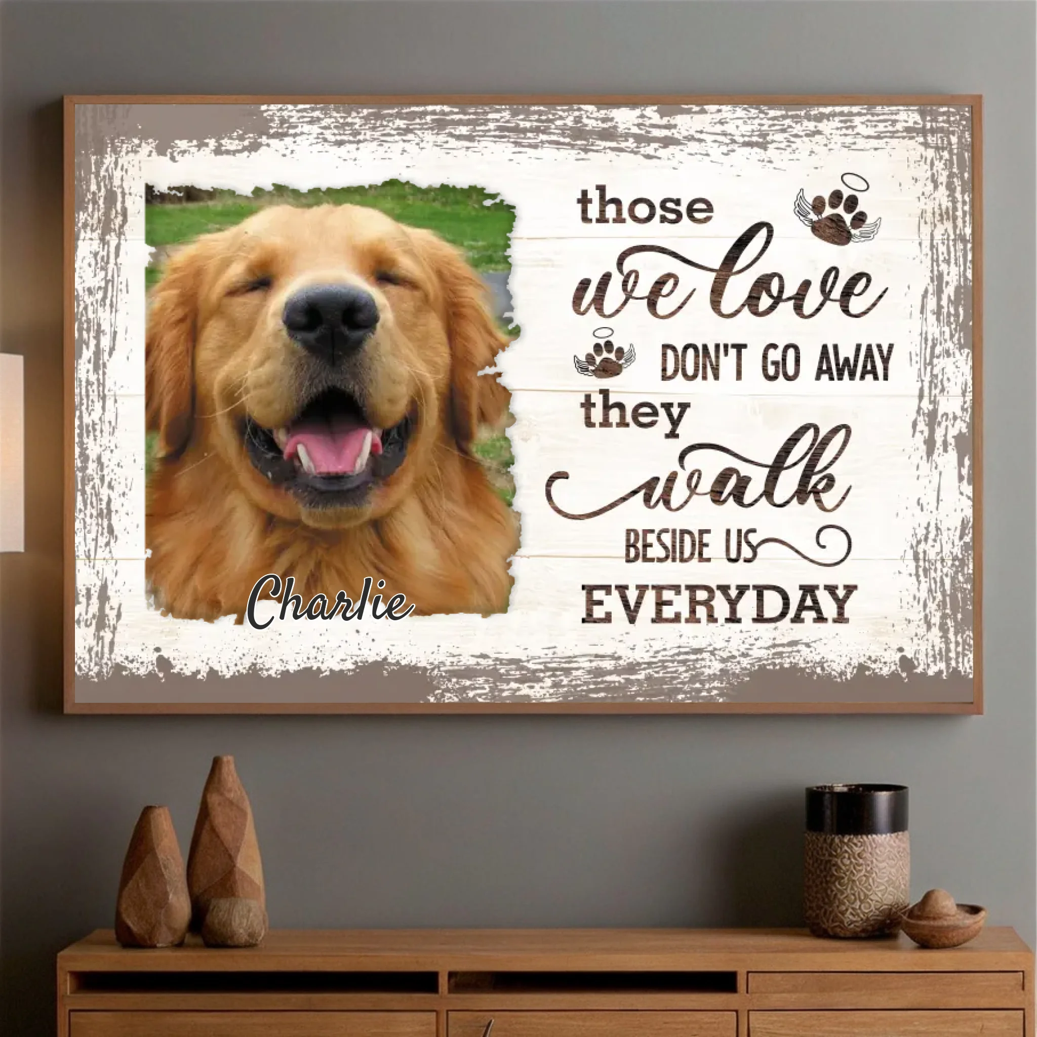 89Prints-Forever by My Side – A Personalized Pet Memorial Poster to Hold Them Close, Alway