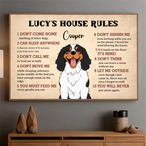 Custom Pet House Rules Poster – Personalized Dog or Cat Wall Print – 89Prints