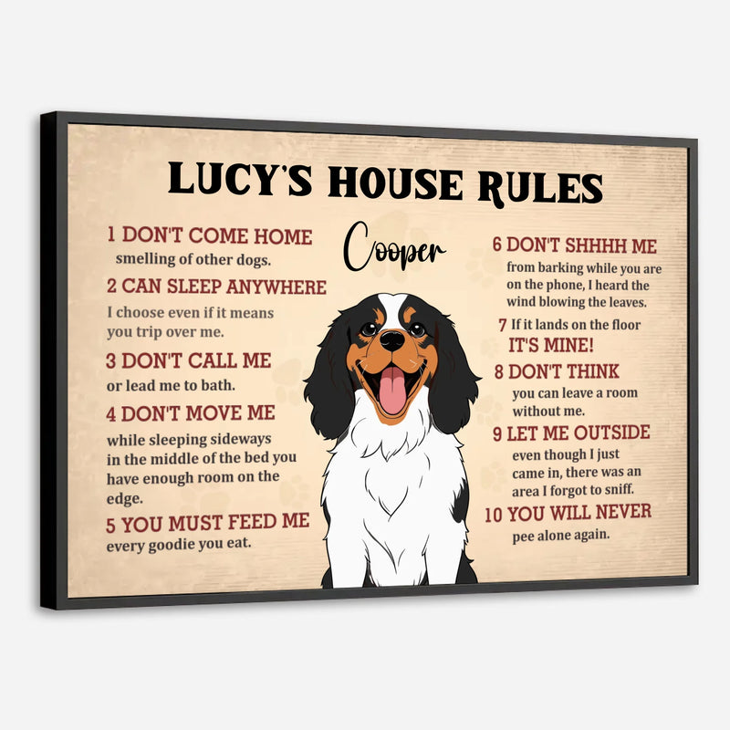 Custom Pet House Rules Poster – Personalized Dog or Cat Wall Print – 89Prints