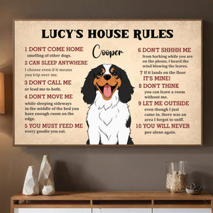 Custom Pet House Rules Poster – Personalized Dog or Cat Wall Print – 89Prints
