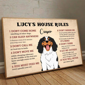 Custom Pet House Rules Poster – Personalized Dog or Cat Wall Print – 89Prints