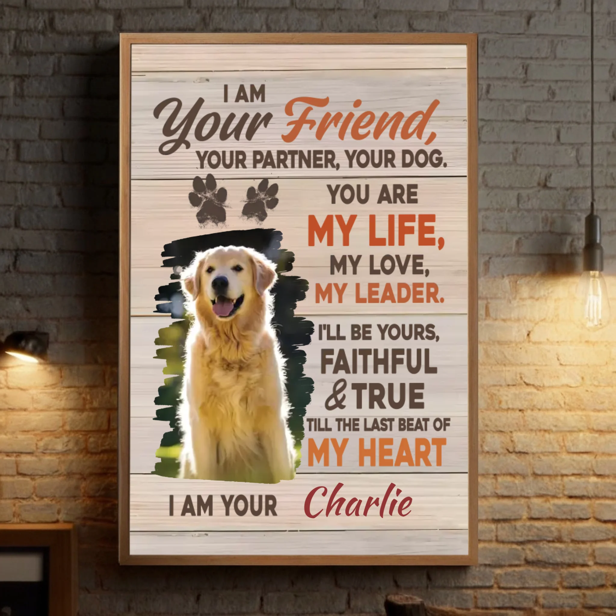 Personalized Dog Poster A Tribute to the Unbreakable Bond with Your Lifelong Best Friend - 89Prints