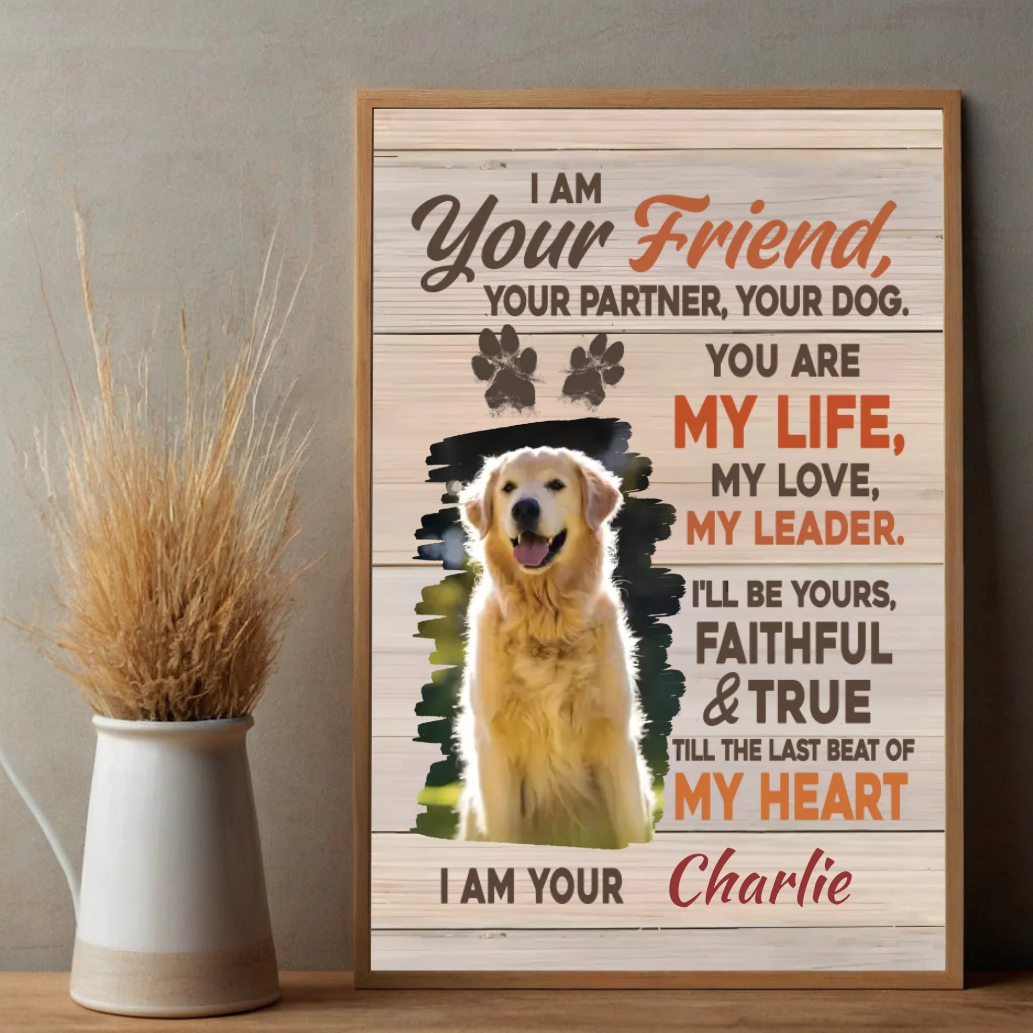 Personalized Dog Poster A Tribute to the Unbreakable Bond with Your Lifelong Best Friend - 89Prints