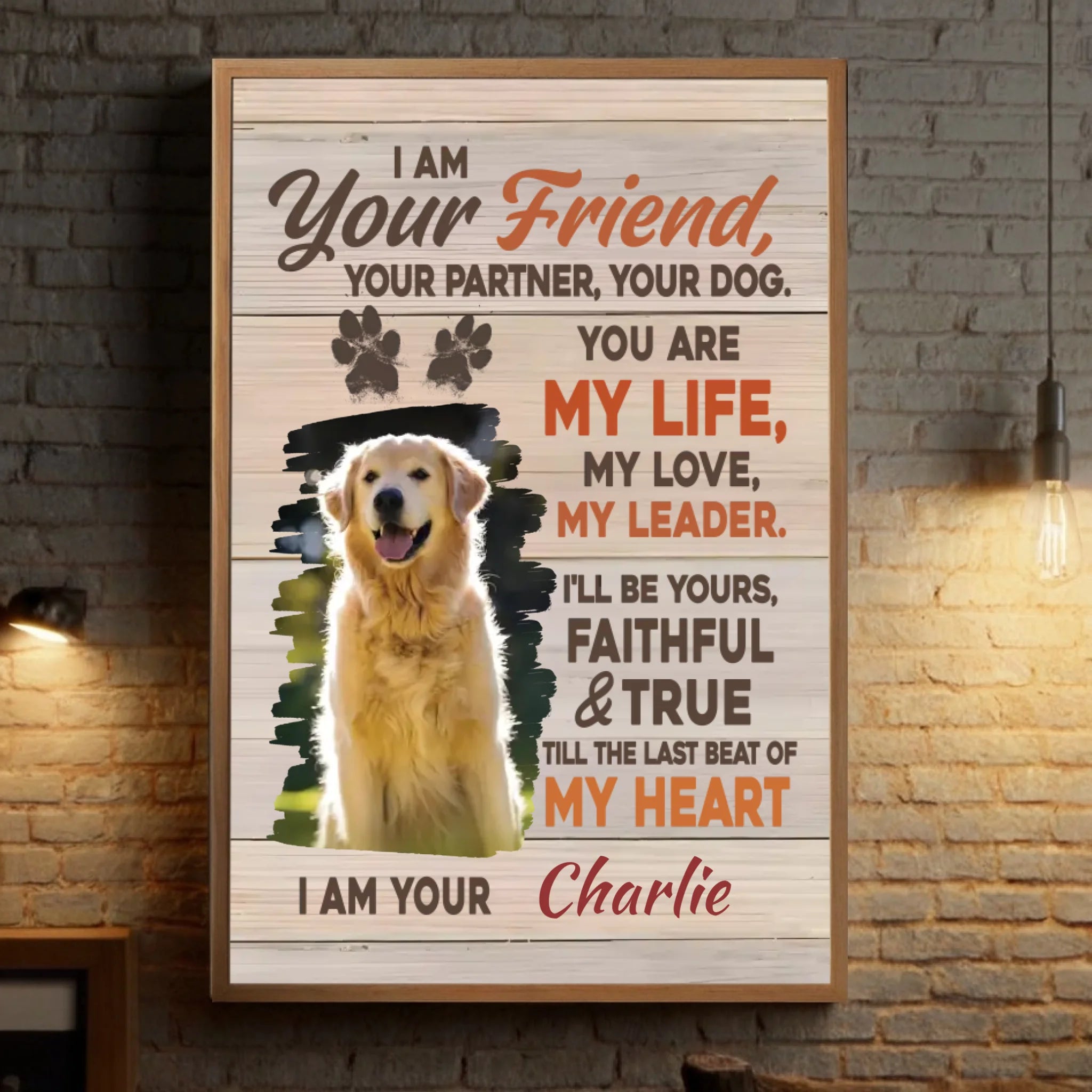 Personalized Dog Poster A Tribute to the Unbreakable Bond with Your Lifelong Best Friend - 89Prints
