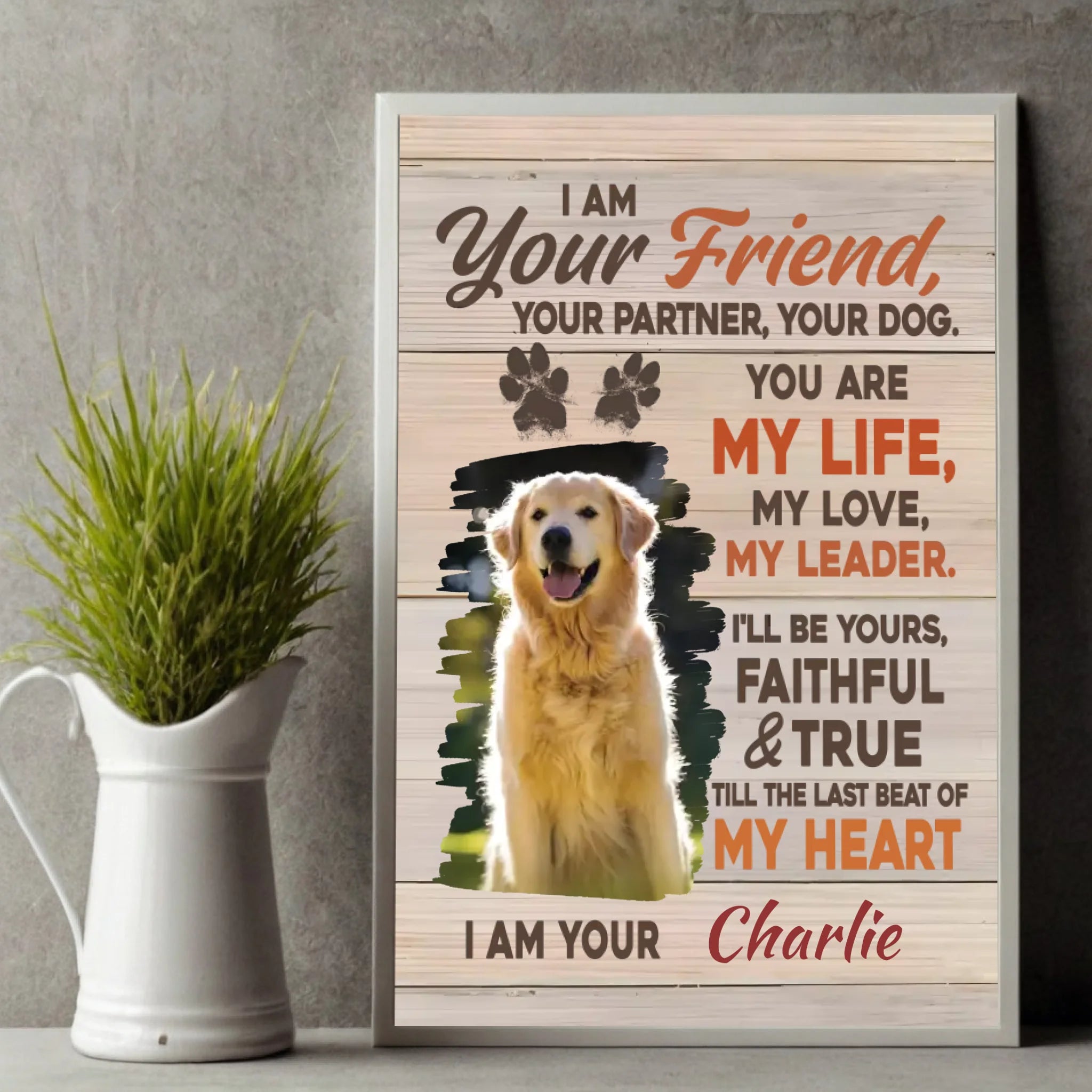 Personalized Dog Poster A Tribute to the Unbreakable Bond with Your Lifelong Best Friend - 89Prints