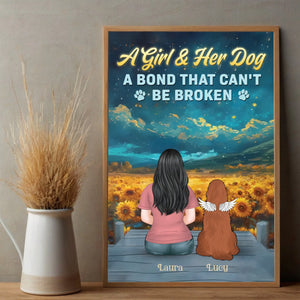 Custom Dog Lover Poster – A Bond That Can’t Be Broken – 89Prints