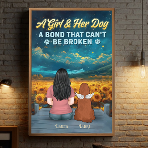 Custom Dog Lover Poster – A Bond That Can’t Be Broken – 89Prints