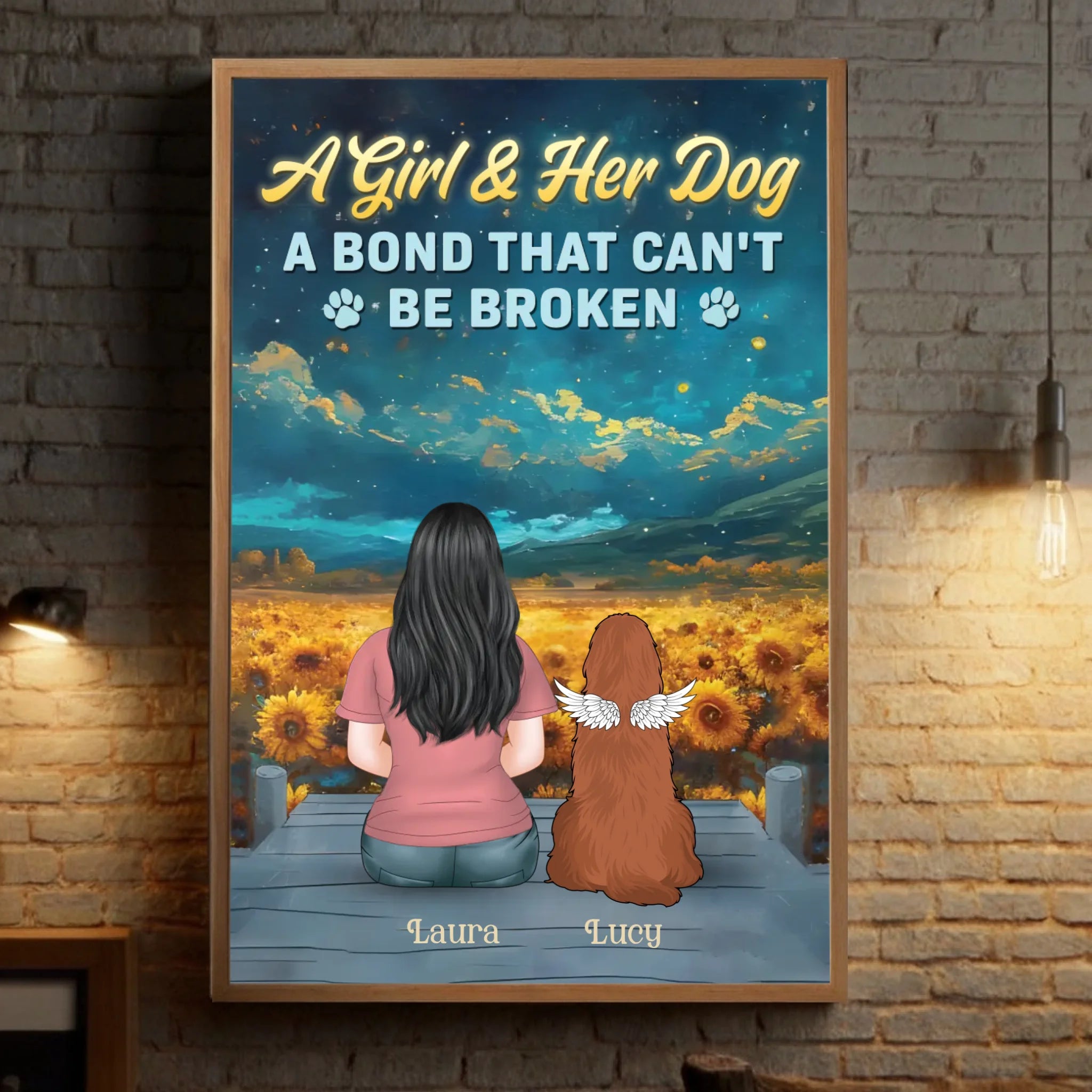 Custom Dog Lover Poster – A Bond That Can’t Be Broken – 89Prints
