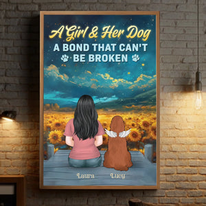 Custom Dog Lover Poster – A Bond That Can’t Be Broken – 89Prints