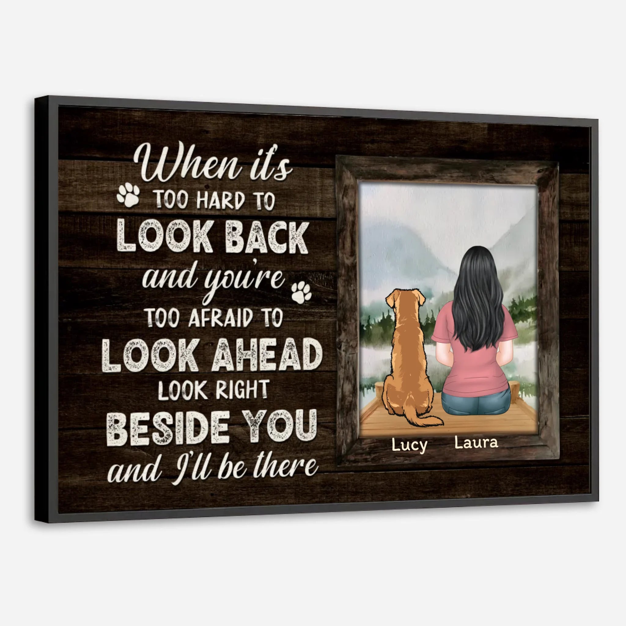 Furry Friend Quote Poster – Look Beside You Keepsake Print – 89Prints