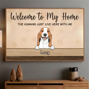 Personalized Welcome to My Home Poster – Dog & Family Sign - 89Prints