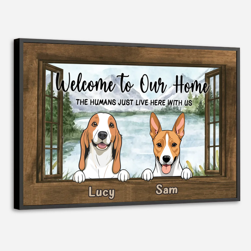 Custom Dog Welcome Poster – Unique Personalized Home Sign - 89Prints