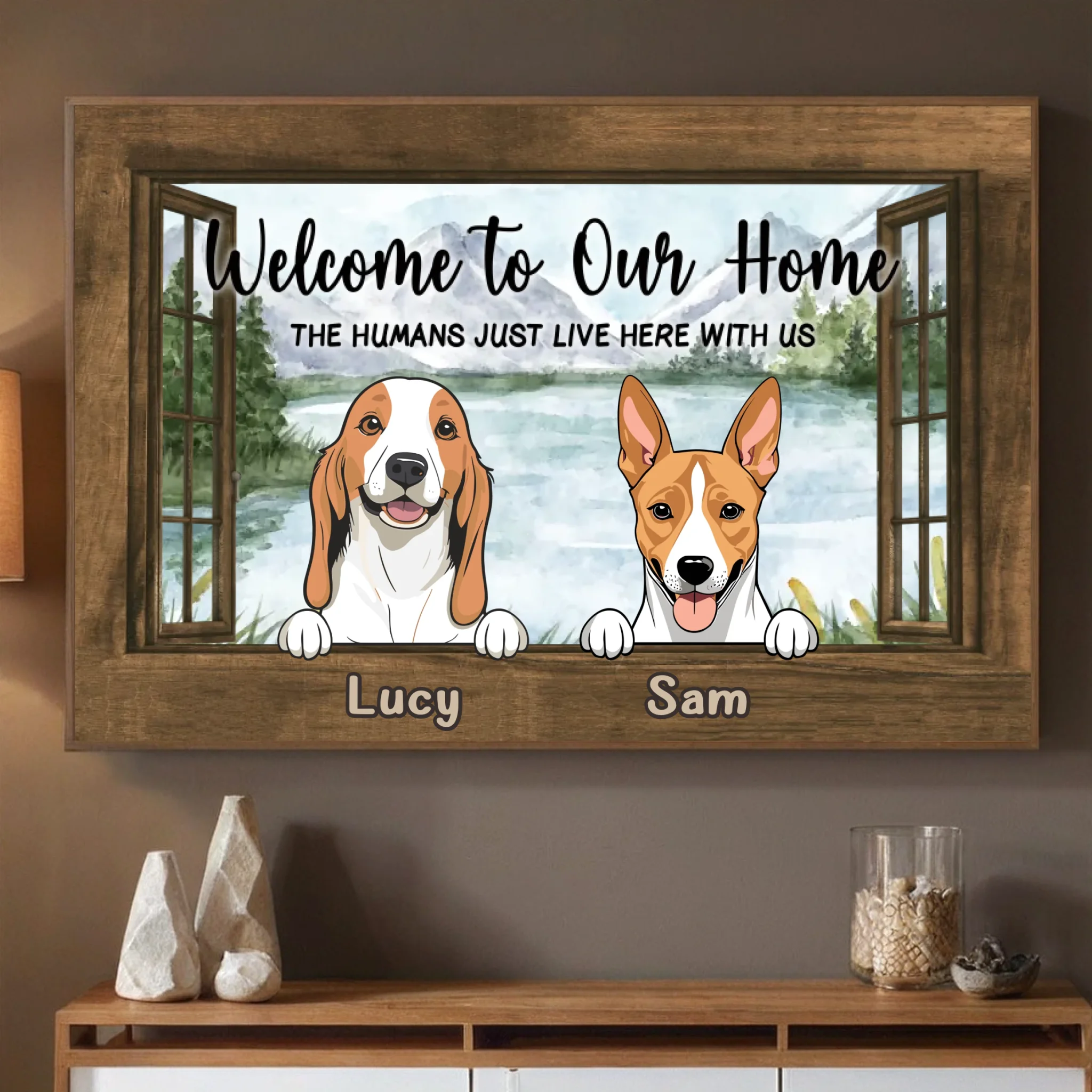 Custom Dog Welcome Poster – Unique Personalized Home Sign - 89Prints