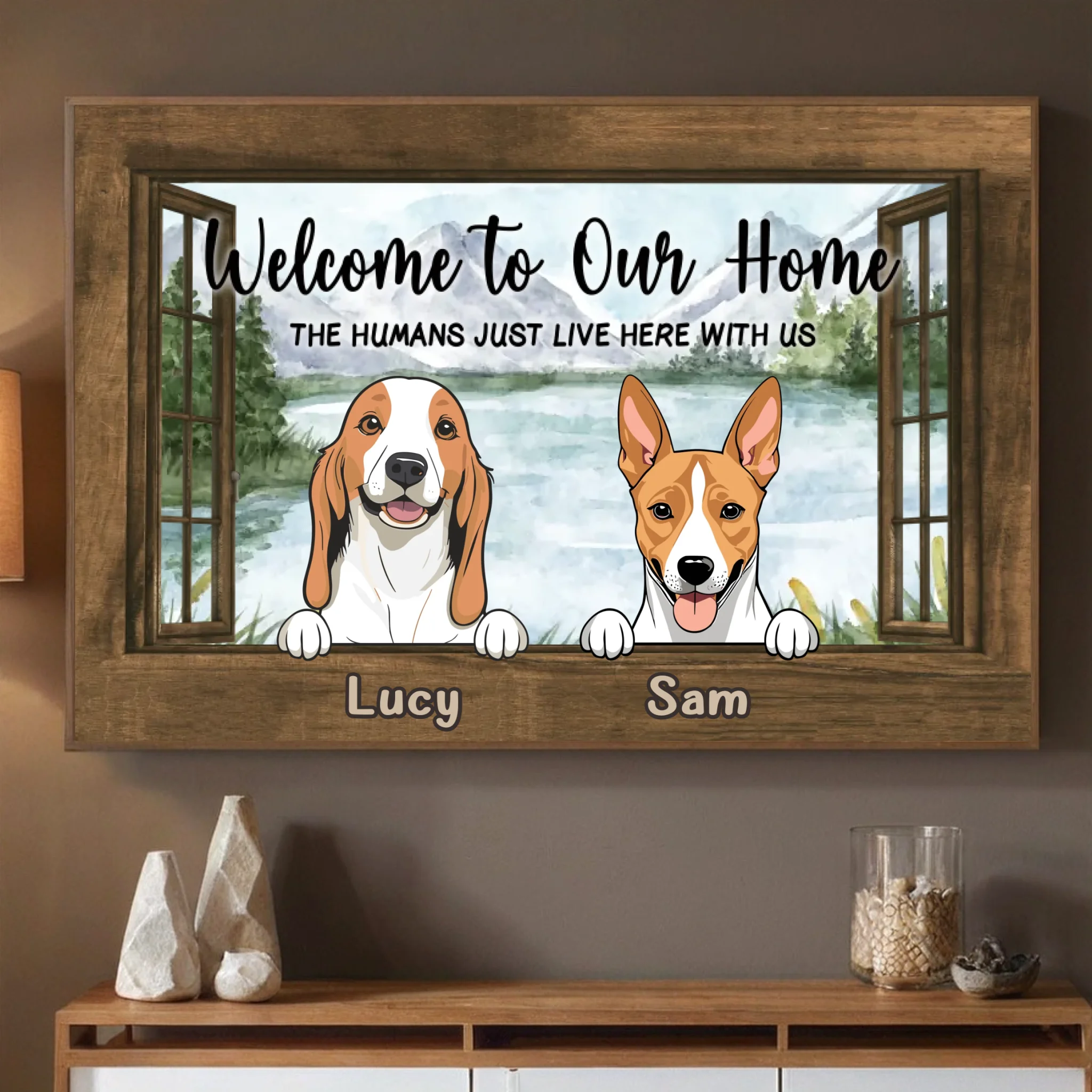 Custom Dog Welcome Poster – Unique Personalized Home Sign - 89Prints