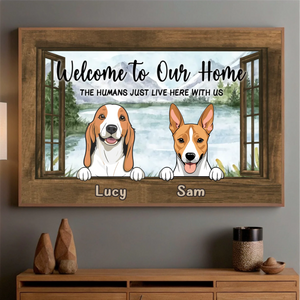Custom Dog Welcome Poster – Unique Personalized Home Sign - 89Prints