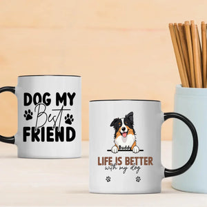 Dog My Best Friend Mug – Personalized Dog Lover Gift – 89Prints