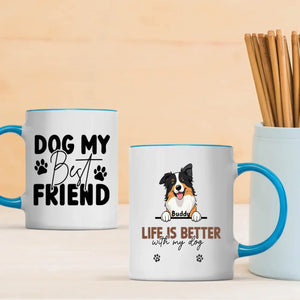 Dog My Best Friend Mug – Personalized Dog Lover Gift – 89Prints