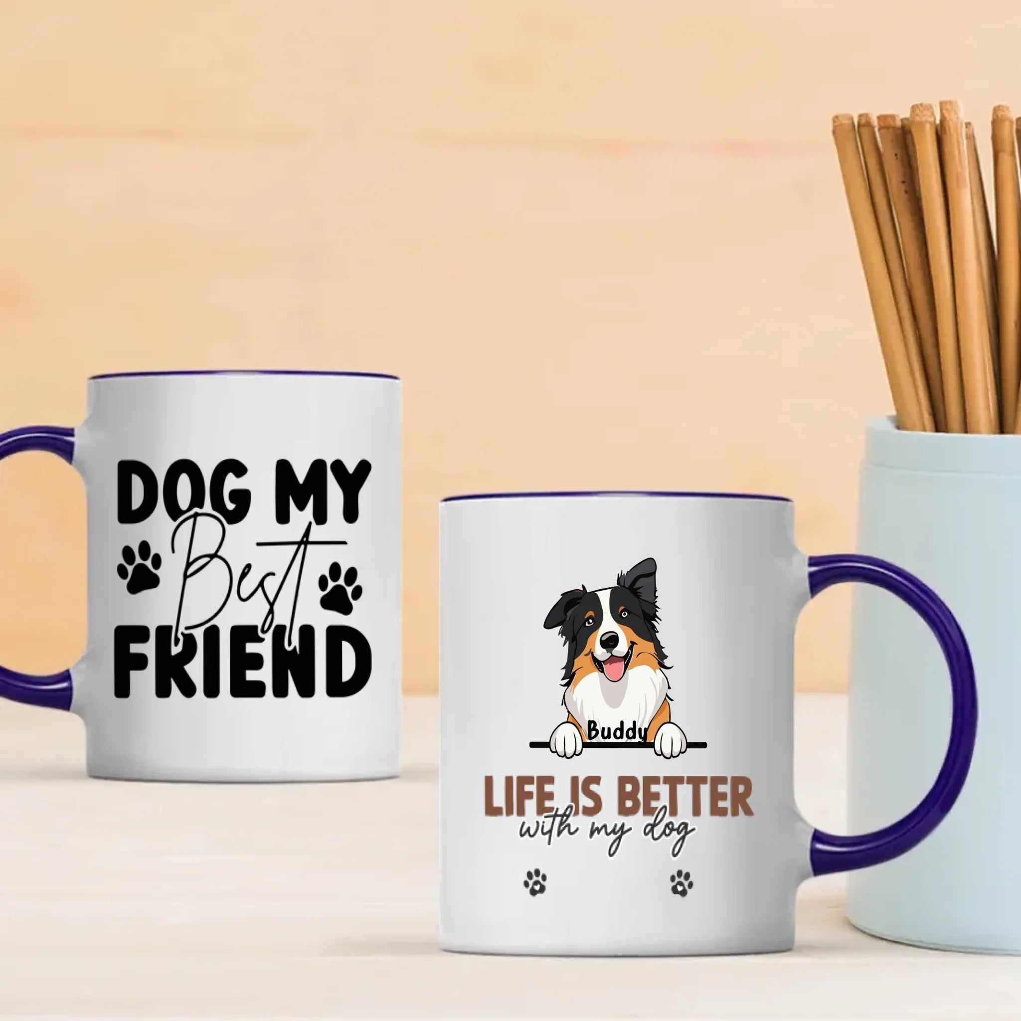Dog My Best Friend Mug – Personalized Dog Lover Gift – 89Prints