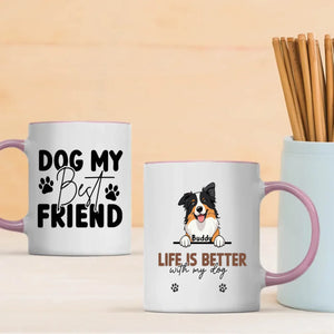 Dog My Best Friend Mug – Personalized Dog Lover Gift – 89Prints