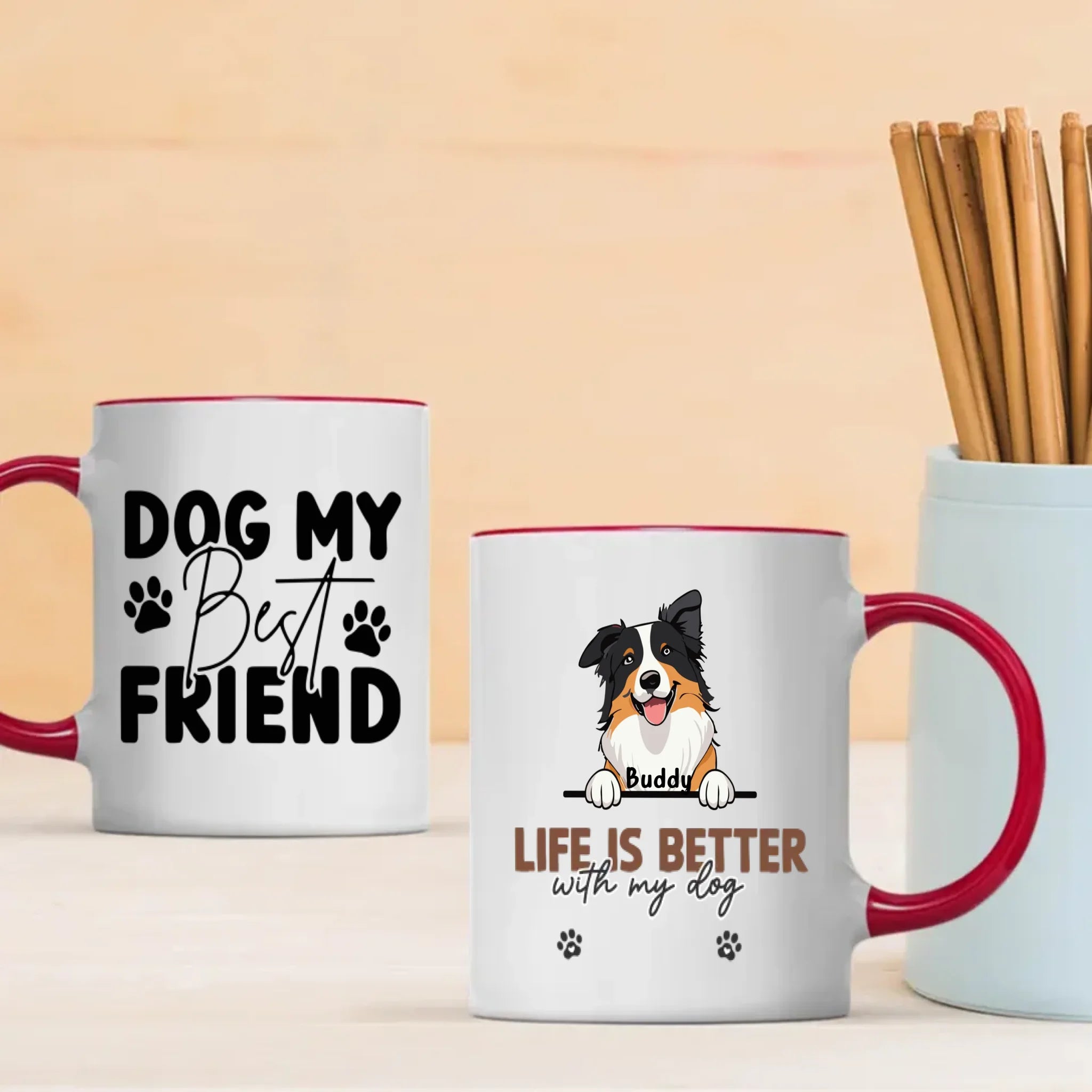 Dog My Best Friend Mug – Personalized Dog Lover Gift – 89Prints