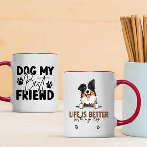 Dog My Best Friend Mug – Personalized Dog Lover Gift – 89Prints