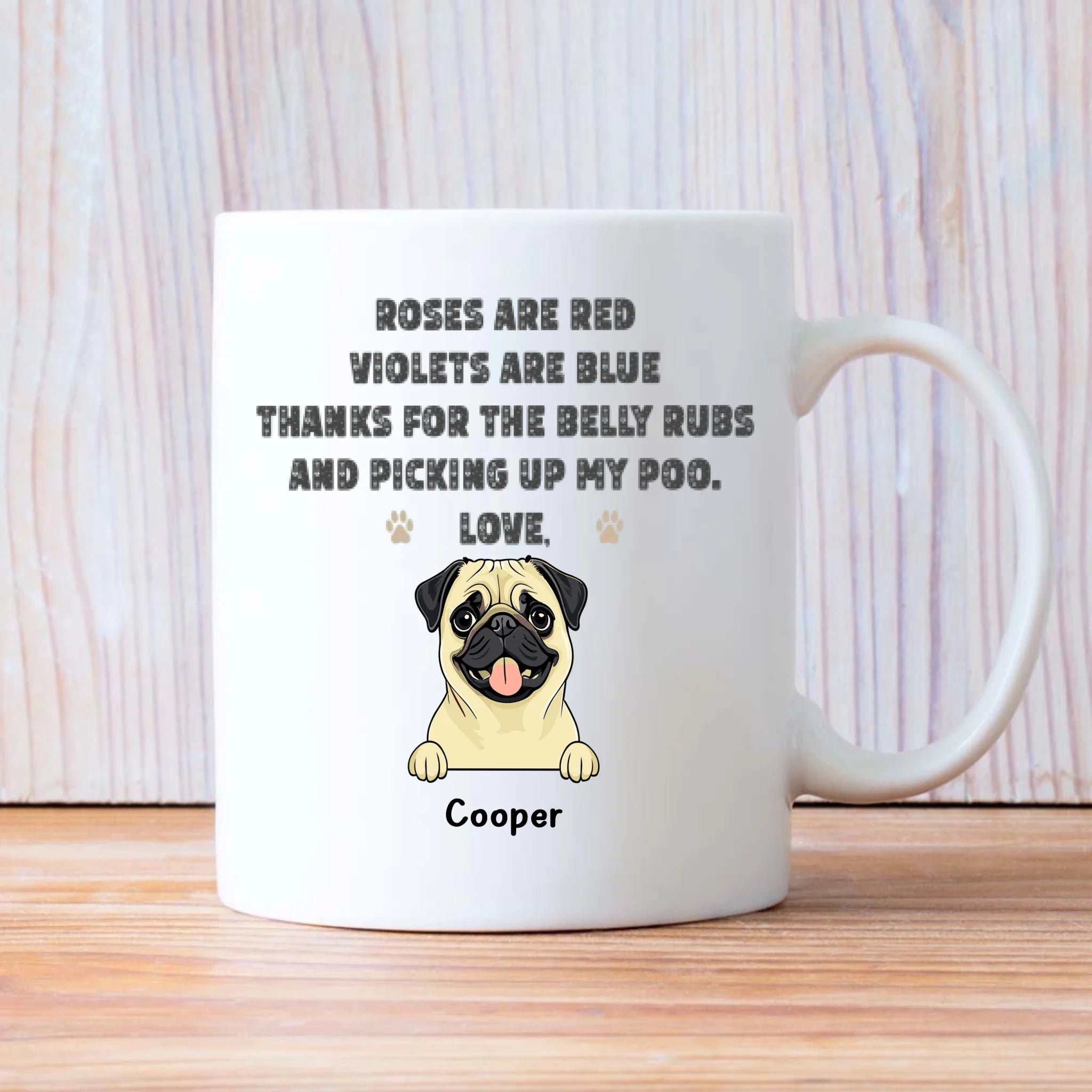 Live Love Bark Personalized Mug – Warm Custom Dog Lover Gift – 89Prints