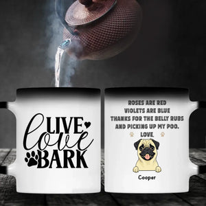 Live Love Bark Personalized Mug – Warm Custom Dog Lover Gift – 89Prints