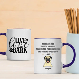 Live Love Bark Personalized Mug – Warm Custom Dog Lover Gift – 89Prints