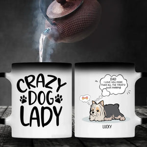 Crazy Dog Lazy Personalized Mug – Warm Custom Coffee Cup – 89Prints