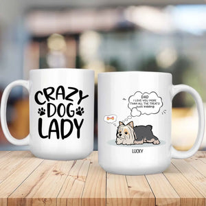 Crazy Dog Lazy Personalized Mug – Warm Custom Coffee Cup – 89Prints