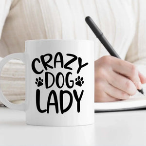 Crazy Dog Lazy Personalized Mug – Warm Custom Coffee Cup – 89Prints