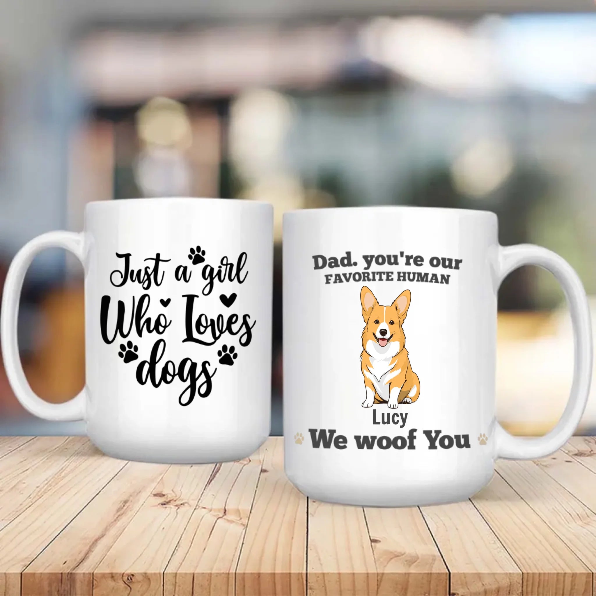 We Woof You Custom Mug – Brighten Your Day with Paw Love – 89Prints