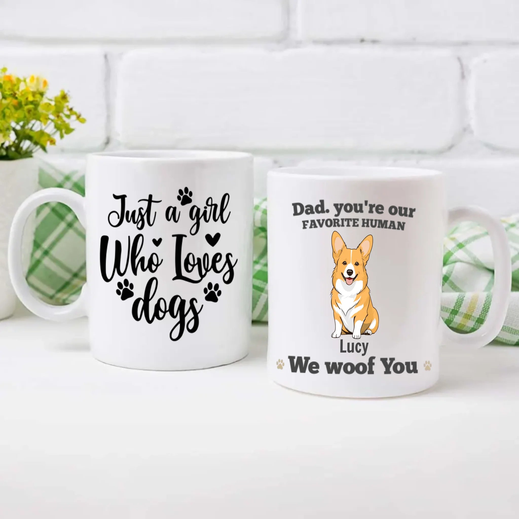 We Woof You Custom Mug – Brighten Your Day with Paw Love – 89Prints