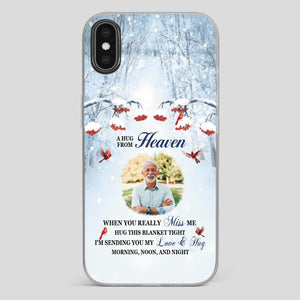 Custom A Hug From Heaven Phone Case for Grandpa – A Loving Memory Gift - 89Prints