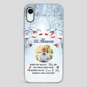 Custom A Hug From Heaven Phone Case for Grandpa – A Loving Memory Gift - 89Prints