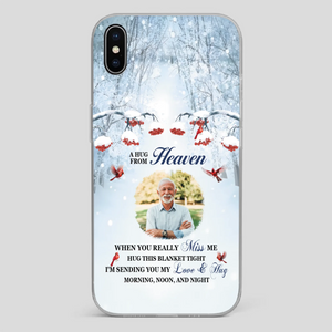 Custom A Hug From Heaven Phone Case for Grandpa – A Loving Memory Gift - 89Prints