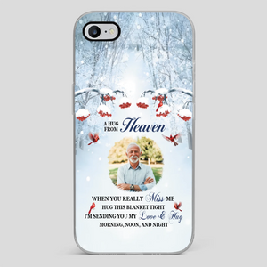 Custom A Hug From Heaven Phone Case for Grandpa – A Loving Memory Gift - 89Prints