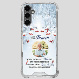 Custom A Hug From Heaven Phone Case for Grandpa – A Loving Memory Gift - 89Prints