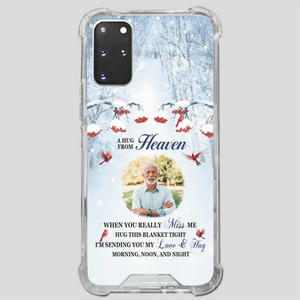 Custom A Hug From Heaven Phone Case for Grandpa – A Loving Memory Gift - 89Prints