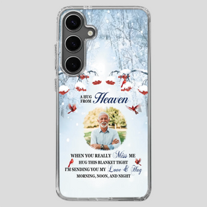 Custom A Hug From Heaven Phone Case for Grandpa – A Loving Memory Gift - 89Prints