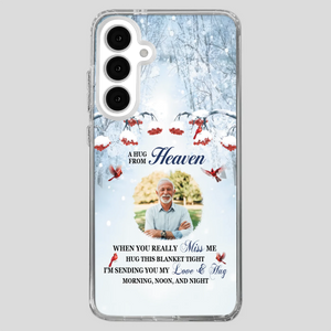 Custom A Hug From Heaven Phone Case for Grandpa – A Loving Memory Gift - 89Prints