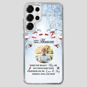 Custom A Hug From Heaven Phone Case for Grandpa – A Loving Memory Gift - 89Prints