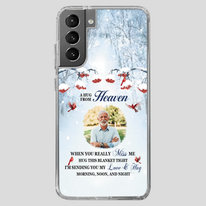 Custom A Hug From Heaven Phone Case for Grandpa – A Loving Memory Gift - 89Prints