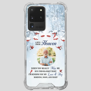 Custom A Hug From Heaven Phone Case for Grandpa – A Loving Memory Gift - 89Prints
