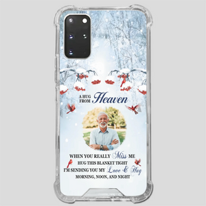 Custom A Hug From Heaven Phone Case for Grandpa – A Loving Memory Gift - 89Prints