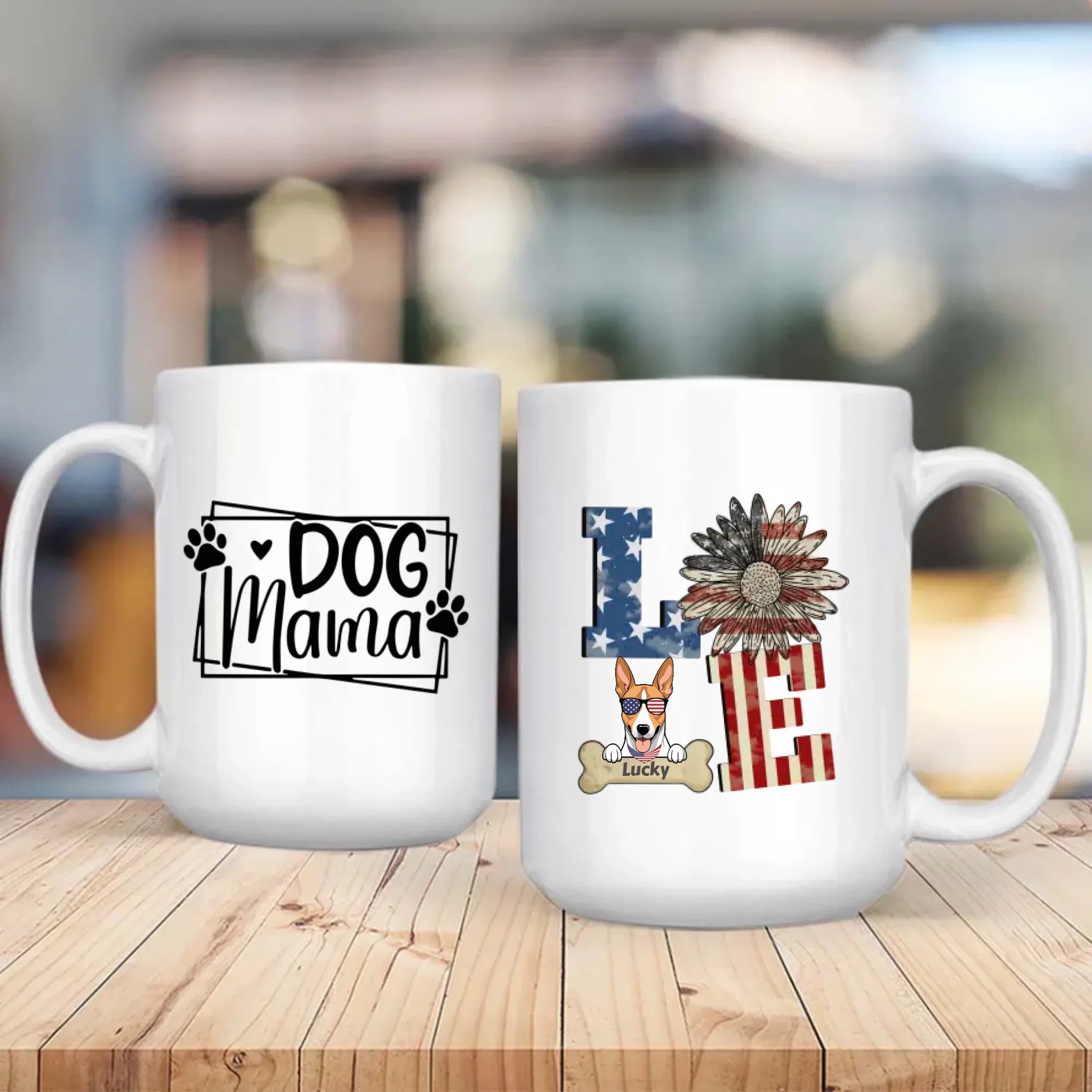 Dog Mama – Patriotic American Flag Gift for Proud Pet Moms – 89Prints
