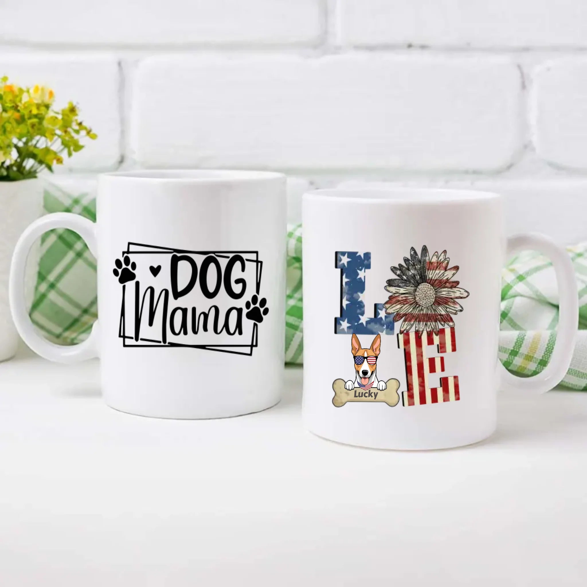 Dog Mama – Patriotic American Flag Gift for Proud Pet Moms – 89Prints