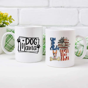 Dog Mama – Patriotic American Flag Gift for Proud Pet Moms – 89Prints